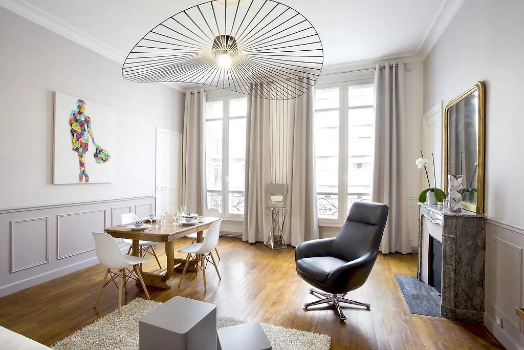 Apartment Ferienwohnung Habitat Parisien - 1Br-1Ba - Galeries Lafayette